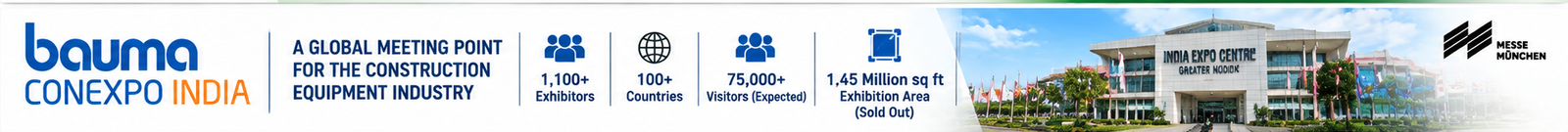 bauma CONEXPO INDIA — a global meeting point for the construction equipment industry